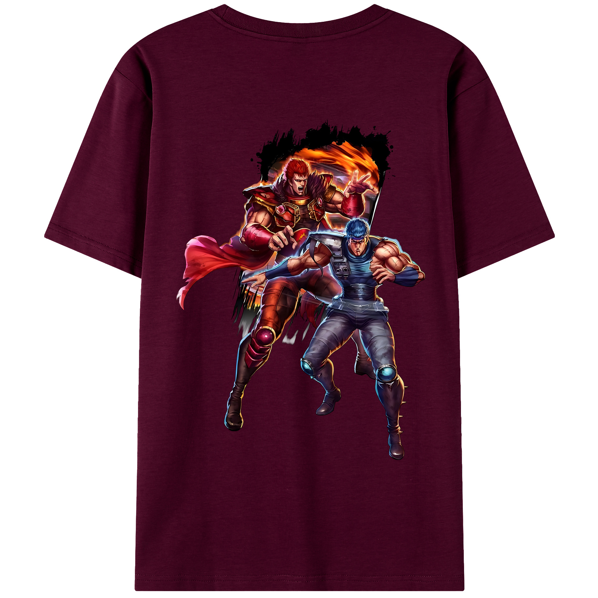 （画像用） 北斗の拳 Fist of the North Star レディース半袖Tシャツ(バックプリント)